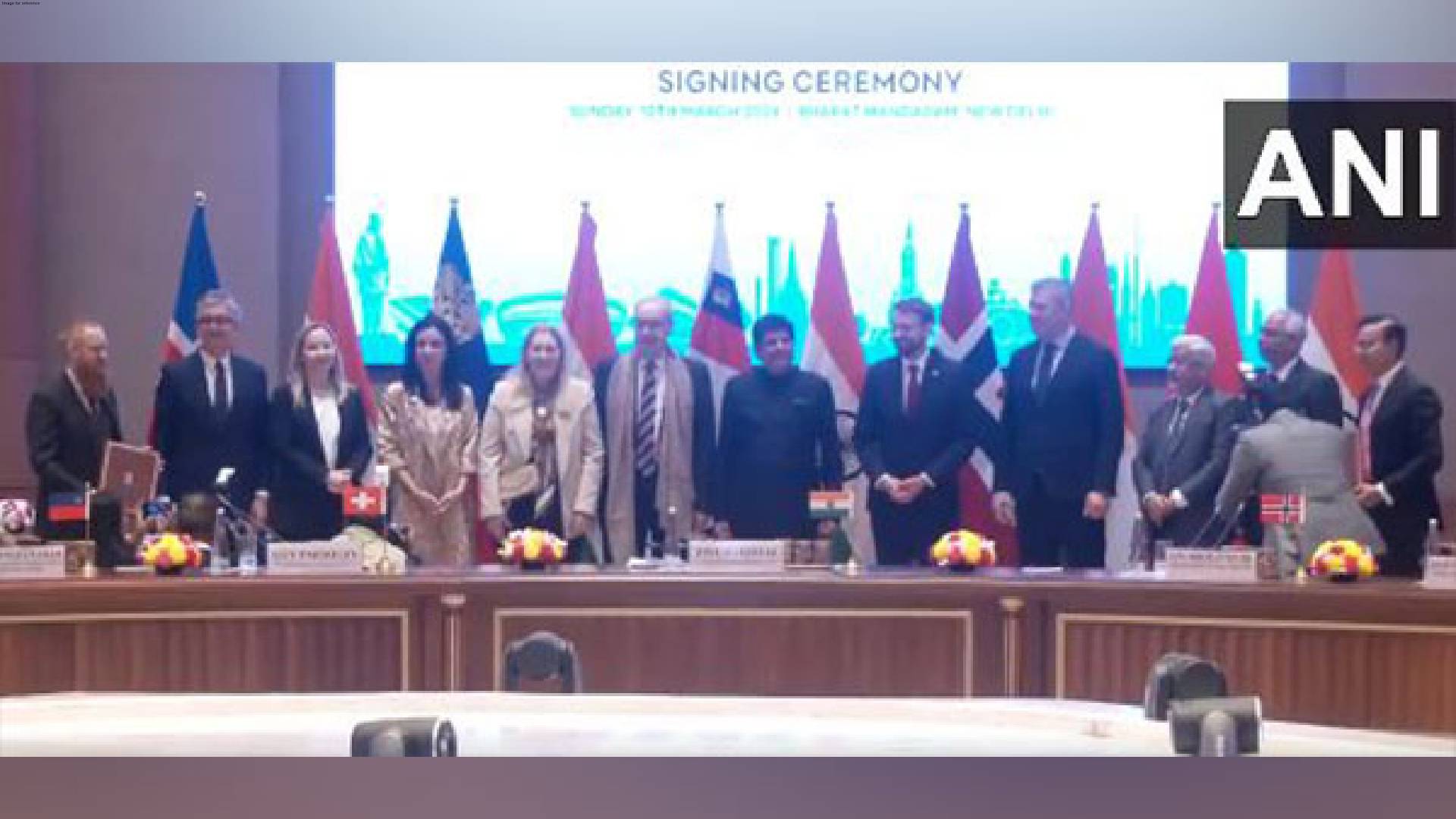 India signs free trade agreement with European Free Trade Association